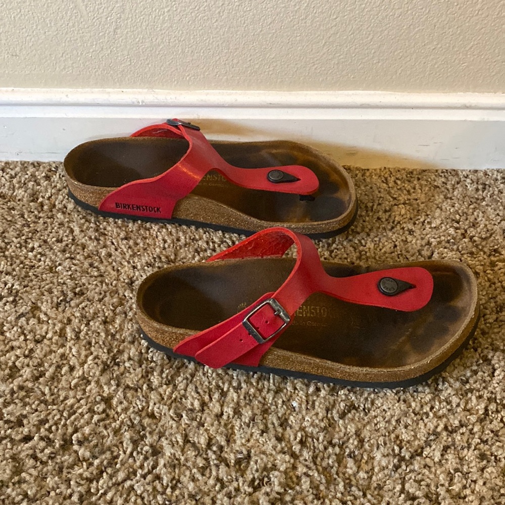Birkenstocks - Red Size 39